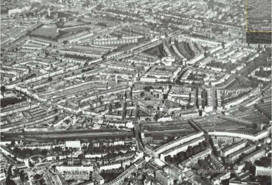 Aerial view of Paddington